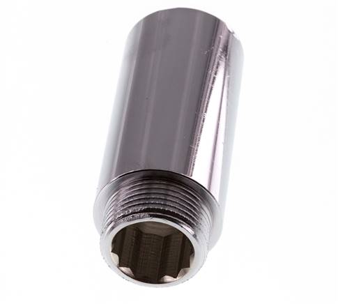 G 3/4'' F/M Chromium plated Brass Extension DIN 3523 - 65 mm
