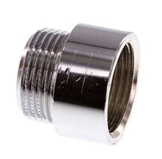 G 3/4'' F/M Chromium plated Brass Extension DIN 3523 - 15 mm