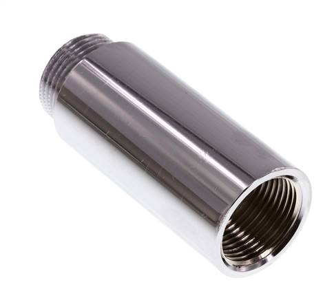 G 3/4'' F/M Chromium plated Brass Extension DIN 3523 - 65 mm