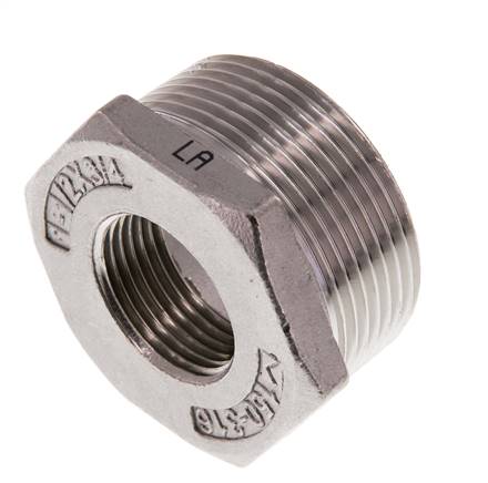 R 1 1/2'' x Rp 1/4'' M/F Stainless steel Reducing Ring 16 Bar