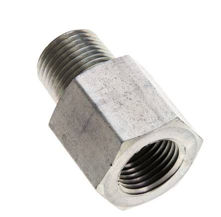 1/2'' NPT x 1/2'' NPT M/F Zinc plated Steel Extension 345 Bar - Hydraulic