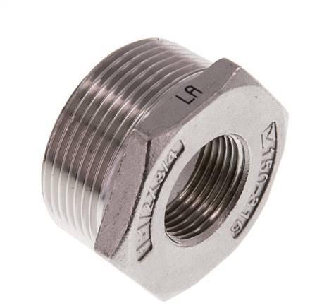 R 1 1/2'' x Rp 1/4'' M/F Stainless steel Reducing Ring 16 Bar