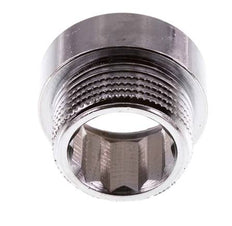 G 3/4'' F/M Chromium plated Brass Extension DIN 3523 - 10 mm [2 Pieces]