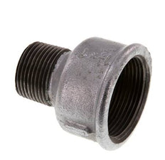 R 1'' x Rp 1 1/2'' M/F Zinc plated Cast iron Reducing Adapter 25 Bar