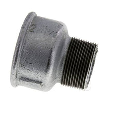 R 1 1/2'' x Rp 2'' M/F Zinc plated Cast iron Reducing Adapter 25 Bar
