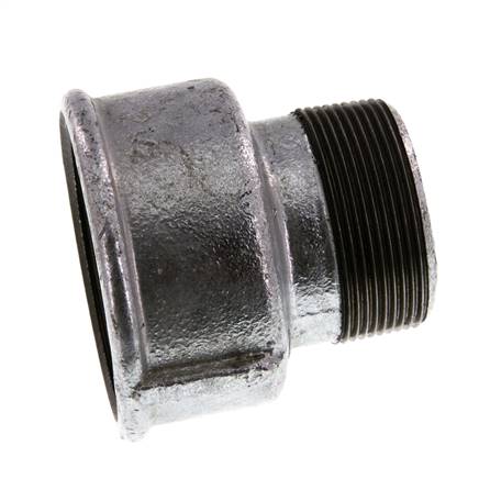 R 2'' x Rp 2 1/2'' M/F Zinc plated Cast iron Reducing Adapter 25 Bar