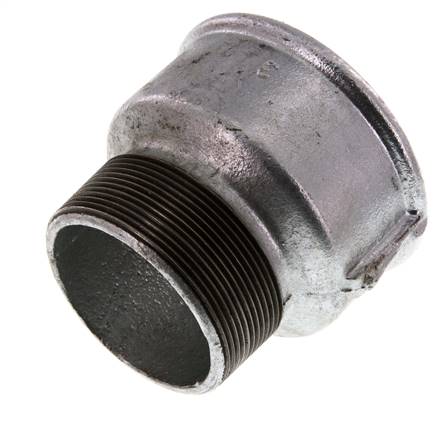 R 2 1/2'' x Rp 3'' M/F Zinc plated Cast iron Reducing Adapter 25 Bar