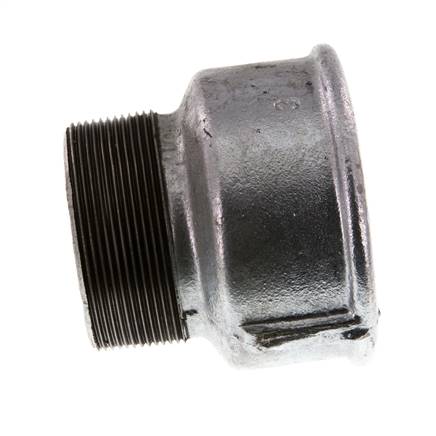 R 2 1/2'' x Rp 3'' M/F Zinc plated Cast iron Reducing Adapter 25 Bar
