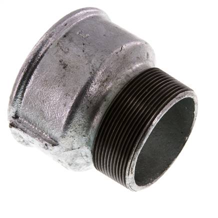 R 2 1/2'' x Rp 3'' M/F Zinc plated Cast iron Reducing Adapter 25 Bar
