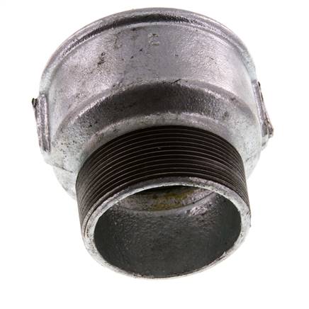 R 2 1/2'' x Rp 3'' M/F Zinc plated Cast iron Reducing Adapter 25 Bar