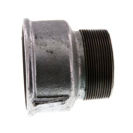 R 2 1/2'' x Rp 3'' M/F Zinc plated Cast iron Reducing Adapter 25 Bar