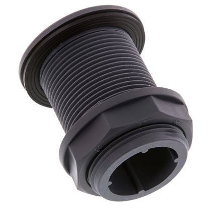 Screw Connection for Drain Cocks G1 1/2'' DN34.5 Bulkhead Polypropylene (pp) EPDM 10bar (140.5psi) FDA