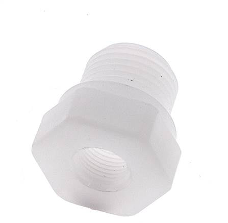 Reducing Ring G1/8'' Female x G3/8'' Male Polypropylene (pp) 10bar (140.5psi) FDA 22mm Hex