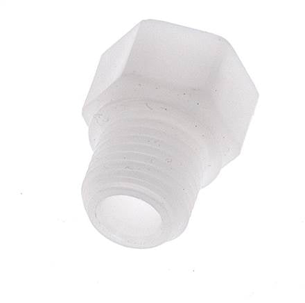 Reducing Ring G1/8'' Female x G1/4'' Male Polypropylene (pp) 10bar (140.5psi) FDA 17mm Hex