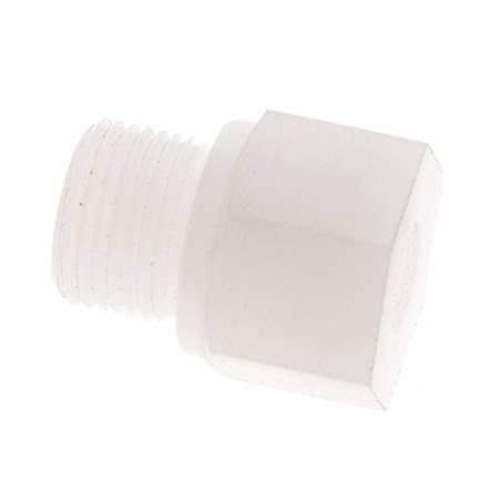Reducing Ring G1/8'' Female x G3/8'' Male PVDF 10bar (140.5psi) FDA 22mm Hex