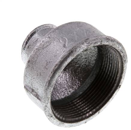 Rp 2'' x Rp 3/4'' Zinc plated Cast iron Round Socket 25 Bar