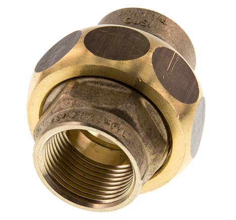 Union Straight Connector Rp3/4'' Female Brass Flat Seal Centellen 16bar (224.8psi)