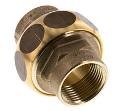 Union Straight Connector Rp3/4'' Female Brass Flat Seal Centellen 16bar (224.8psi)