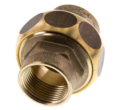 Union Straight Connector Rp3/4'' Female Brass Flat Seal Centellen 16bar (224.8psi)
