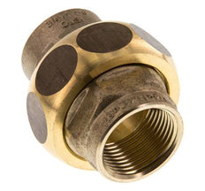 Union Straight Connector Rp3/4'' Female Brass Flat Seal Centellen 16bar (224.8psi)