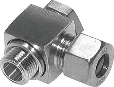 8L & M12x1.5 Stainless Steel Swivel Joint Compression Fitting with Male Threads 315 bar Rotatable ISO 8434-1