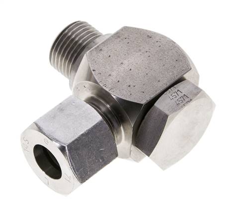 14S & G1/2'' Stainless Steel Swivel Joint Cutting Fitting with Male Threads 400 bar Rotatable ISO 8434-1