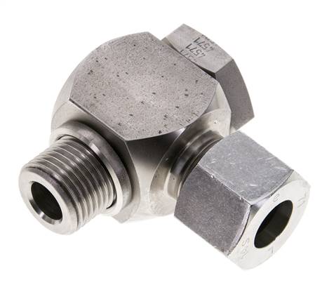 14S & G1/2'' Stainless Steel Swivel Joint Cutting Fitting with Male Threads 400 bar Rotatable ISO 8434-1
