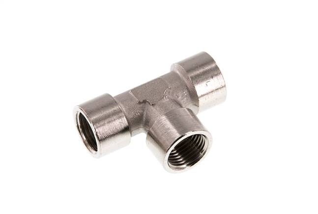 G 1/2'' Nickel plated Brass Tee 16 Bar