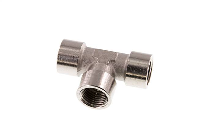 G 1/2'' Nickel plated Brass Tee 16 Bar