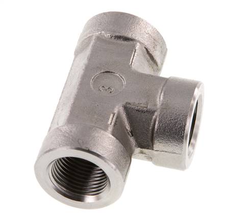 G 3/8'' Stainless steel Tee 250 Bar - Hydraulic