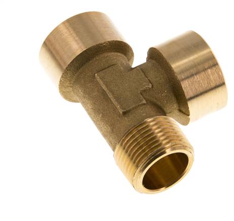 R 3/4'' x G 3/4'' M/F Brass Tee 16 Bar