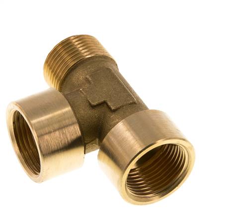 R 3/4'' x G 3/4'' M/F Brass Tee 16 Bar