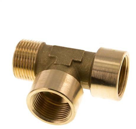 R 3/4'' x G 3/4'' M/F Brass Tee 16 Bar
