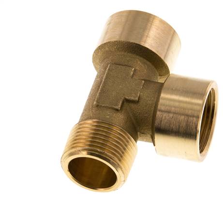 R 3/4'' x G 3/4'' M/F Brass Tee 16 Bar