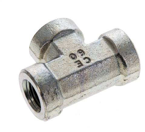 Tee Fitting 1/4'' NPT Female Steel High Pressure 275bar (3863.75psi)