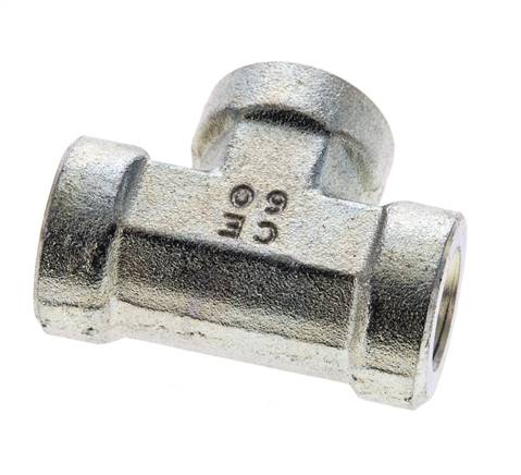 Tee Fitting 1/4'' NPT Female Steel High Pressure 275bar (3863.75psi)