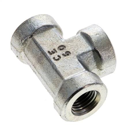Tee Fitting 1/4'' NPT Female Steel High Pressure 275bar (3863.75psi)