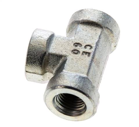 Tee Fitting 1/4'' NPT Female Steel High Pressure 275bar (3863.75psi)