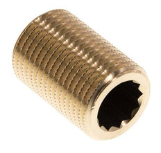 G 1/2'' Brass Double Pipe Nipple 16 Bar DIN 2982 - 30mm