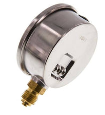 0..1000 Bar (0..14504 psi) Glycerin Pressure Gauge Below Stainless steel/Brass 63 mm Class 1.6