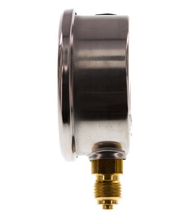 0..400 Bar (0..5802 psi) Glycerin Pressure Gauge Below Stainless steel/Brass 63 mm Class 1.6