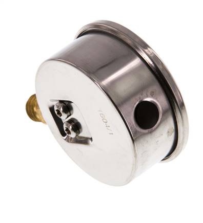 0..1000 Bar (0..14504 psi) Glycerin Pressure Gauge Below Stainless steel/Brass 63 mm Class 1.6