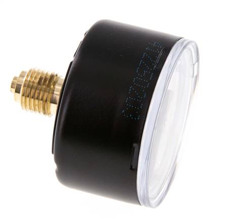 0..16 Bar (0..232 psi) Pressure Gauge Rear Steel/Brass 50 mm Class 1.6