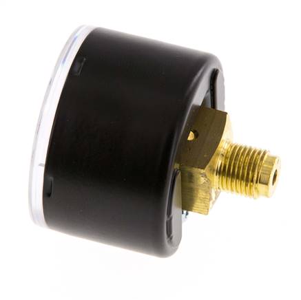0..40 Bar (0..580 psi) Pressure Gauge Rear Steel/Brass 40 mm Class 1.6