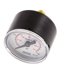 -1..0 Bar (-15..0 psi) Pressure Gauge Rear Steel/Brass 50 mm Class 1.6