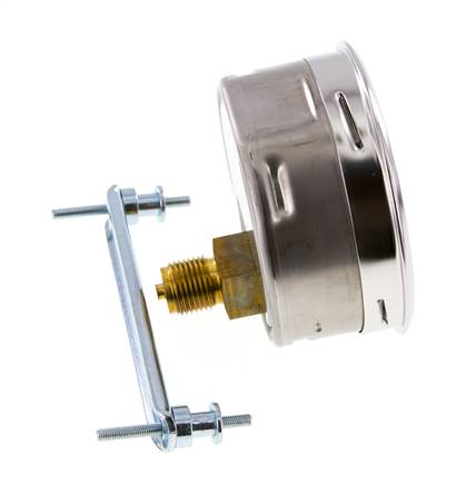 0..40 Bar (0..580 psi) Panel Mount Pressure Gauge Steel/Brass 100 mm Class 1.0 (Bracket)