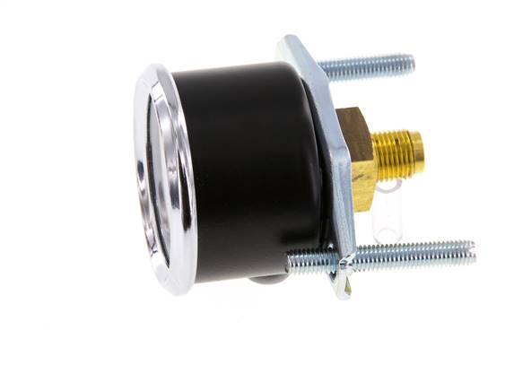 0..40 Bar (0..580 psi) Panel Mount Pressure Gauge Steel/Brass 40 mm Class 2.5 (Bracket)