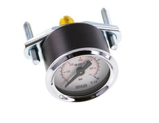 0..40 Bar (0..580 psi) Panel Mount Pressure Gauge Steel/Brass 40 mm Class 2.5 (Bracket)