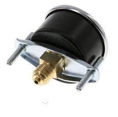 0..40 Bar (0..580 psi) Panel Mount Pressure Gauge Steel/Brass 50 mm Class 2.5 (Bracket)