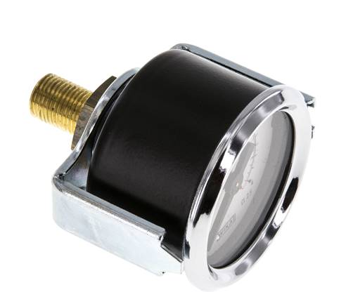 0..4 Bar (0..58 psi) Panel Mount Pressure Gauge Steel/Brass 40 mm Class 2.5 (Bracket)